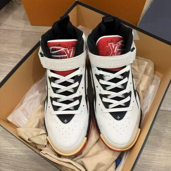 NIB Authentic Louis Vuitton LV Trainer 2 Sneaker Boot - Picture 3 of 6